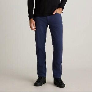 NWT Quince Men's Navy Blue‎ Organic Cotton Coolmax Chino 30x30 Casual